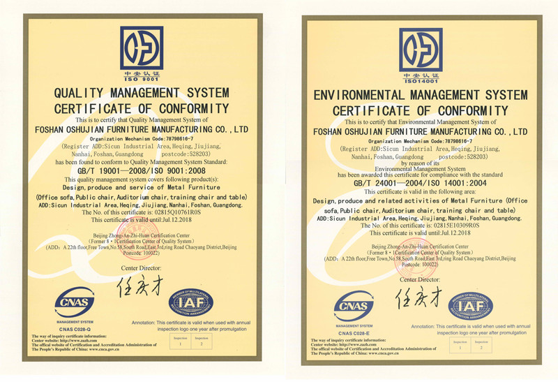 ISO14001，ISO9001