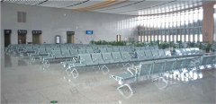 The beam of airport seating