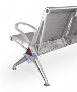 Triangle beam stainless steel airport chairs