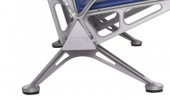 The leg material of the airport chair