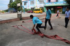 2017 Oshujian staff participate in training of fire drill