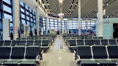 About the color, life, and surface description of the airport chair waiting chair