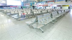 Airport waiting chairs of different materials